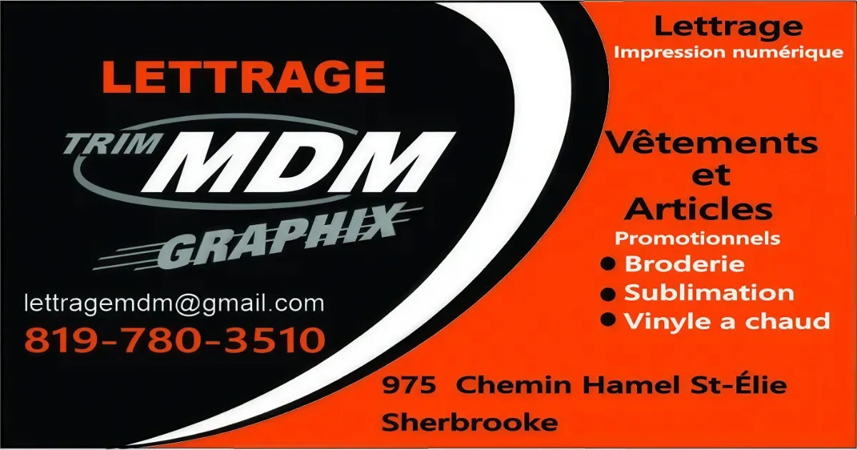 Lettrage MDM Graphix |  lettrage Sherbrooke
