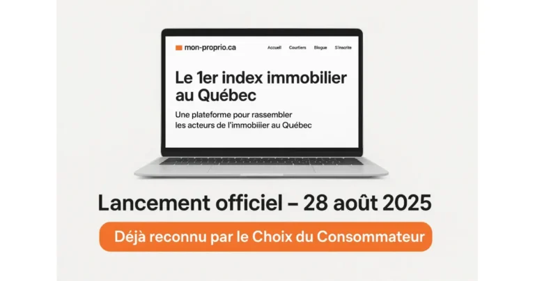 Mon-Proprio.ca : Une innovation immobilière au Québec