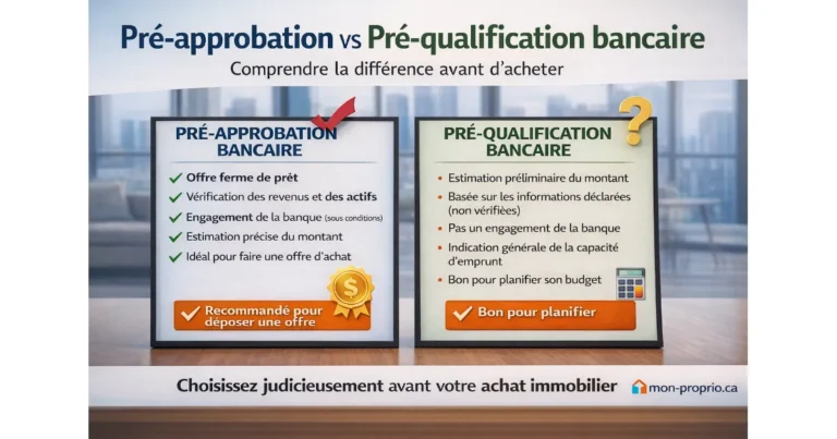 Pré-approbation bancaire vs pré-qualification : la différence