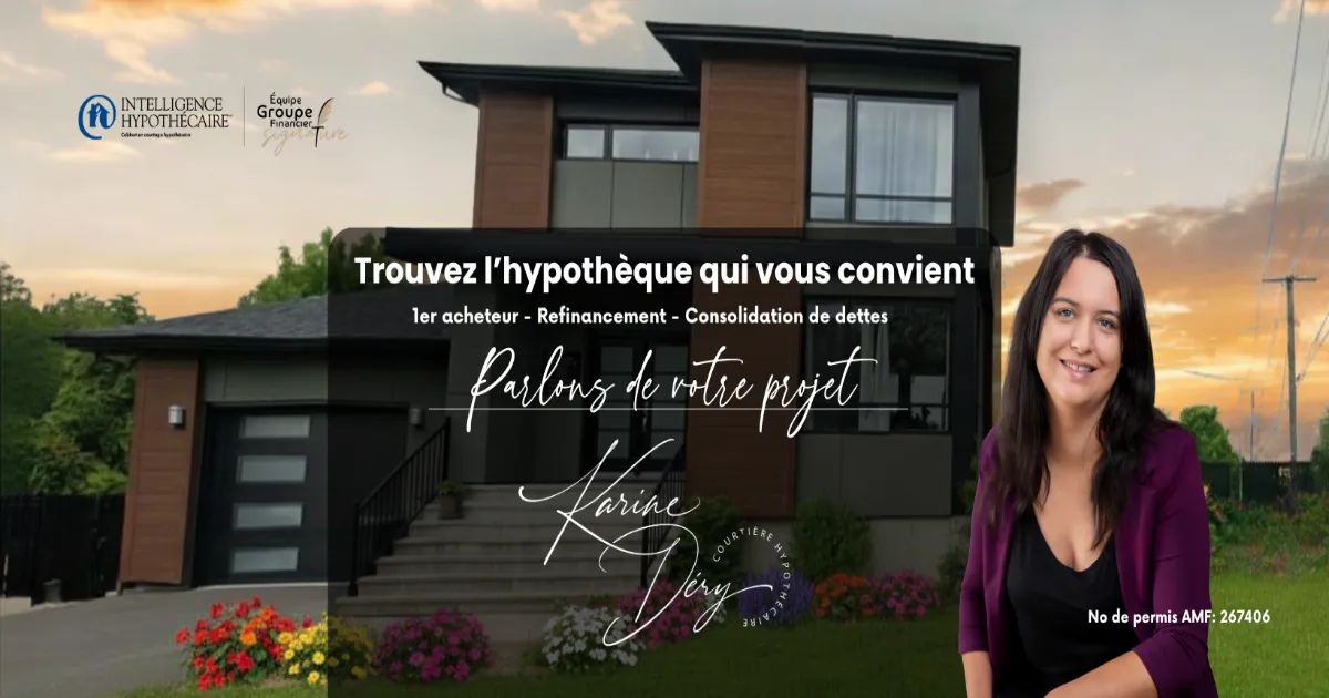Karine Déry courtière hypothécaire à Wickham chez intelligence hypothécaire