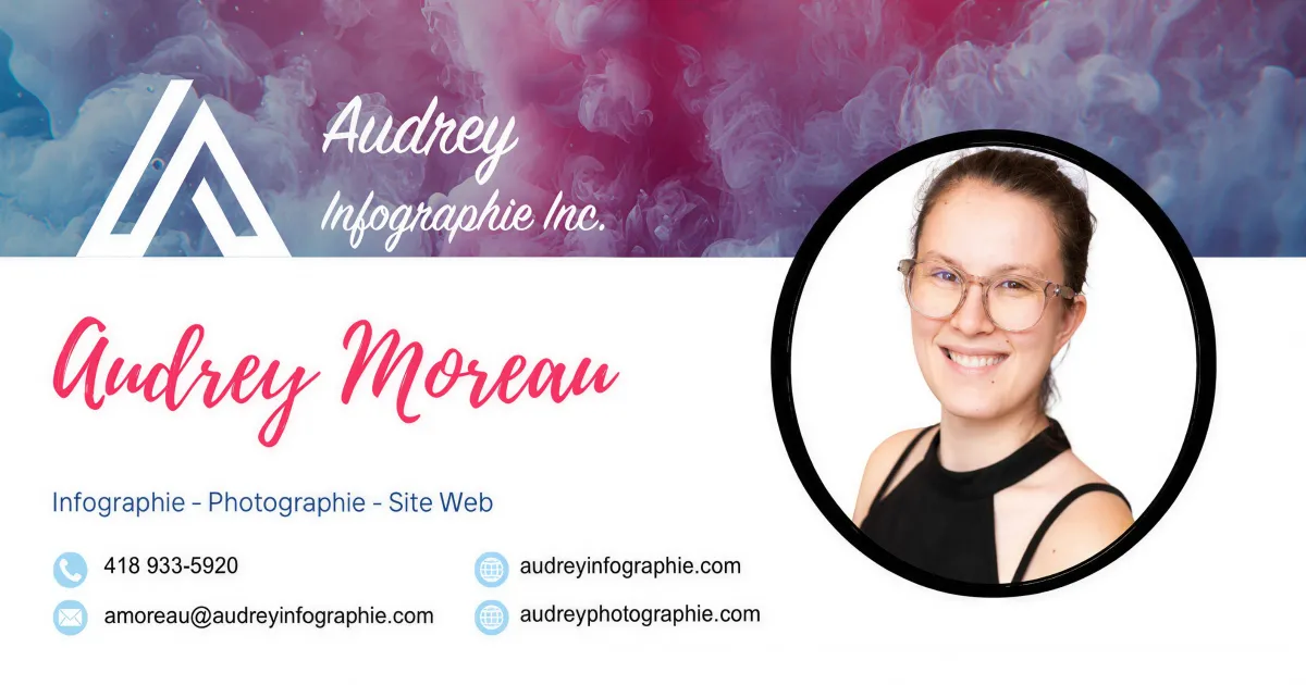 Audrey Moreau spécialiste en conception publicitaire à Québec
