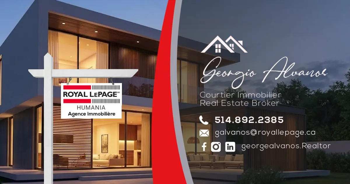 Georgios Alvanos courtier immobilier / Real Estate Royal Lepage Humania