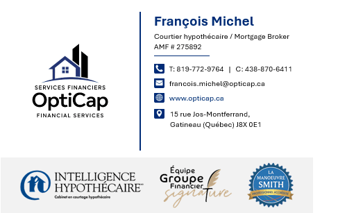 Courtier hypothécaire à Hull et Gatineau | François Michel, Intelligence hypothécaire