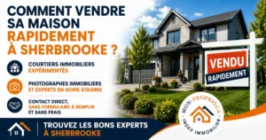 Comment vendre sa maison rapidement à Sherbrooke avec des courtiers immobiliers, photographes immobiliers et experts en home staging sur Mon-Proprio.ca.