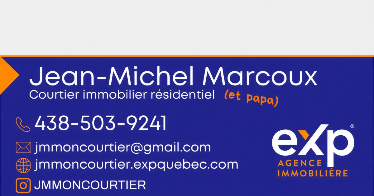 Jean-Michel Marcoux courtier immobilier résidentiel à Chambly Chez eXp