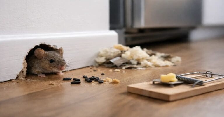 Signes d’infestation de souris dans la maison