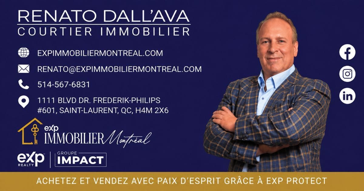 Courtier immobilier local à Lachine| Renato Dall’ava, EXP
